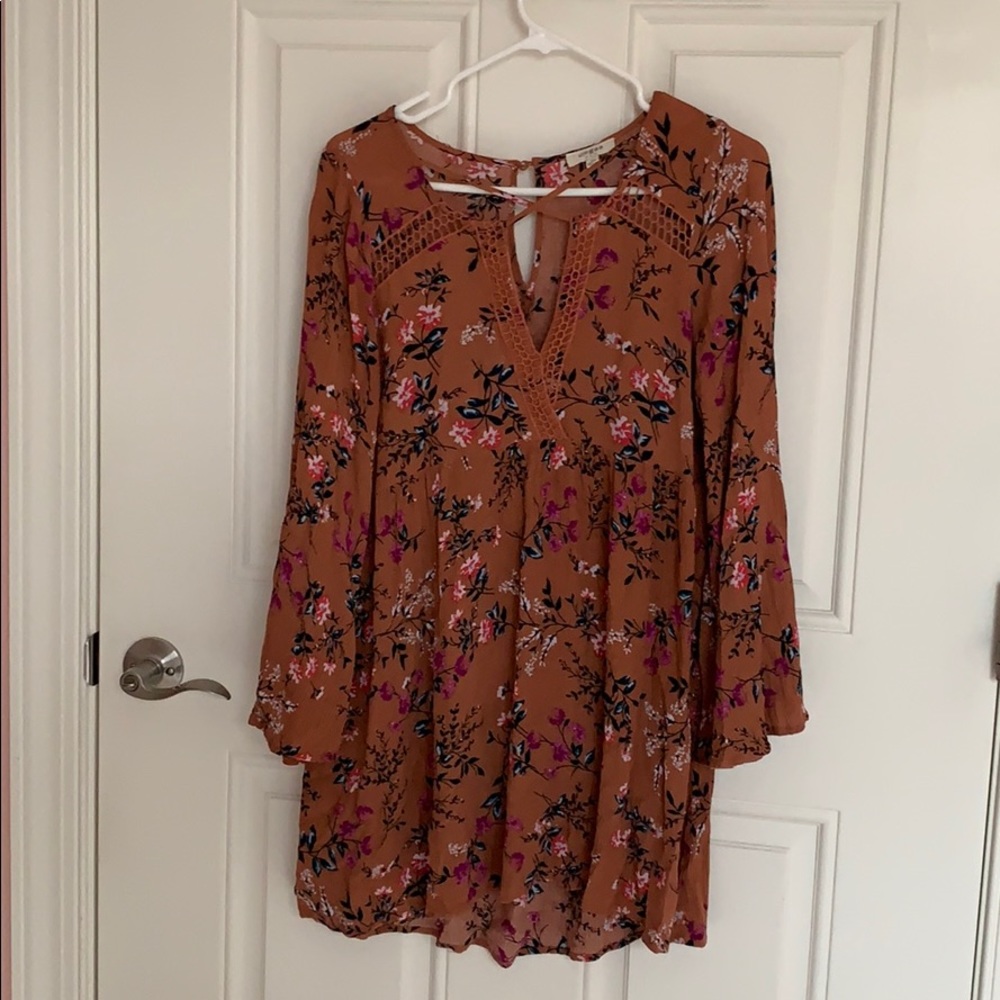 Boho long sleeve dress
